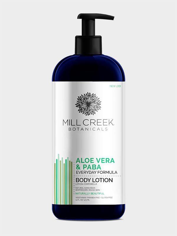 Mill Creek Botanicals Aloe Vera & Paba Lotion