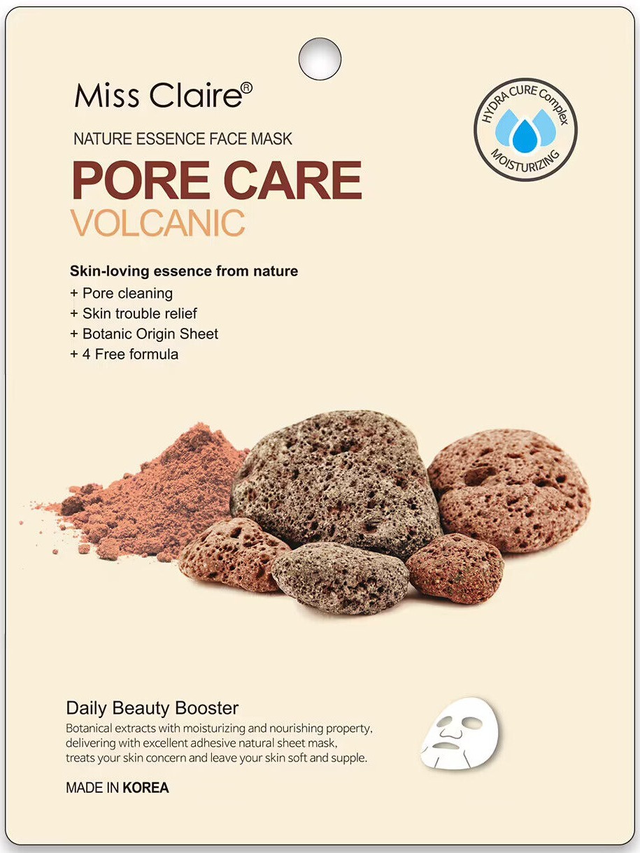 Miss Claire Nature Essence Face Mask Pore Care Volcanic