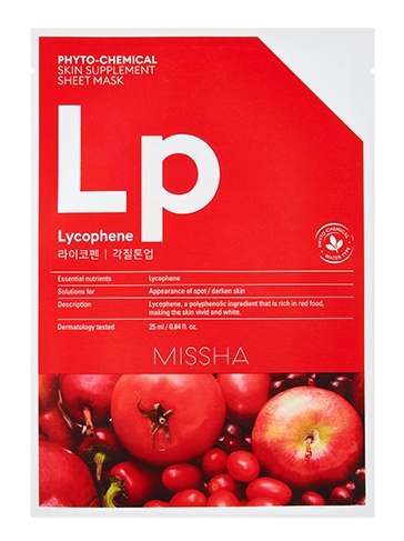 Missha Phyto-Chemical Skin Supplement Sheet Mask - Lycopene