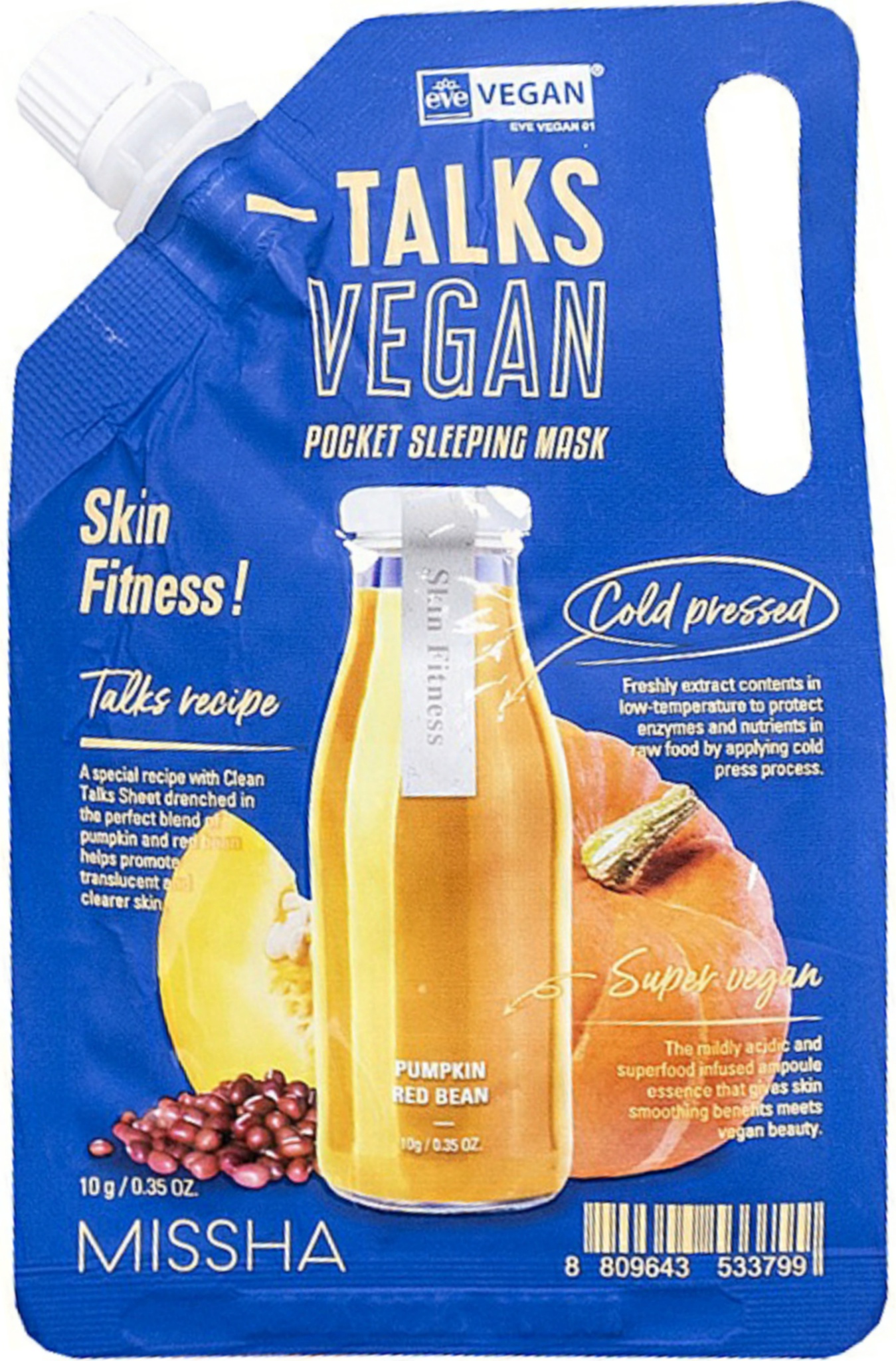 Missha Talks Vegan Squeeze Pocket Sleeping Mask [Skin Fitness]