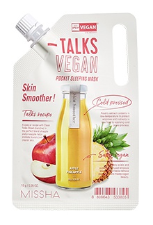 Missha Talks Vegan Squeeze Pocket Sleeping Mask [Skin Smoother]