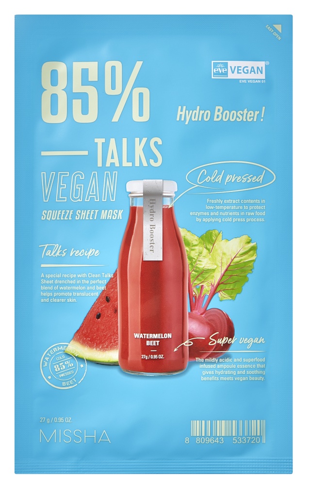 Missha Talks Vegan Squeeze Sheet Mask [Hydro Booster]