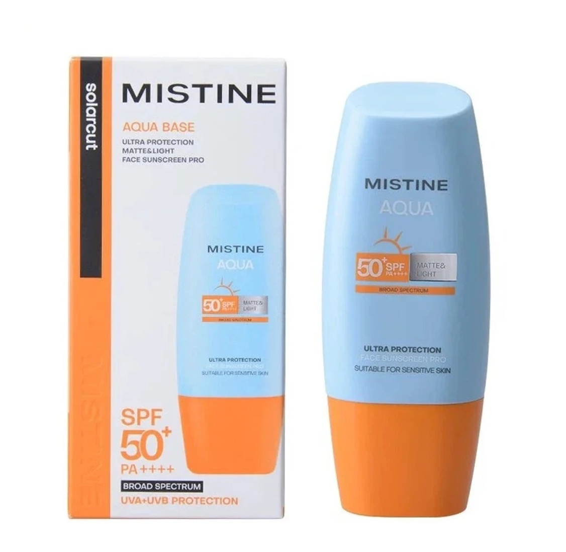 Mistine Aqua Base Ultra Protection Matte & Light Facial Sunscreen Pro SPF50 Pa ++++