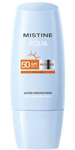 Mistine Aqua Base Ultra Protection Mild Care Facial Sunscreen Cream SPF50 Pa++++