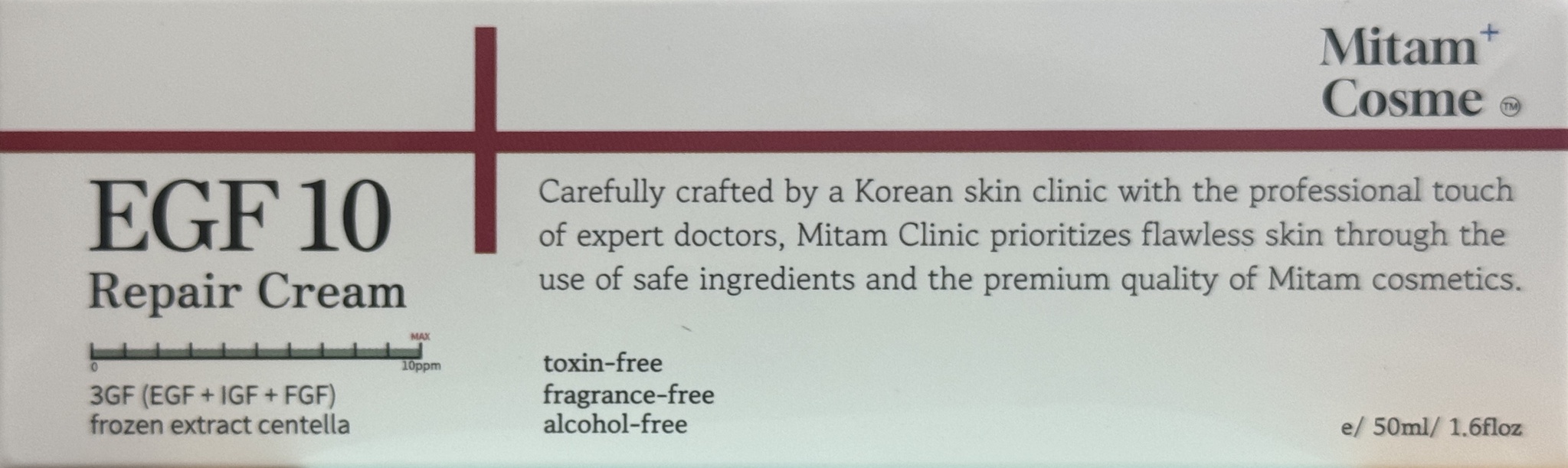 Mitam Cosme Egf 10 Repair Cream