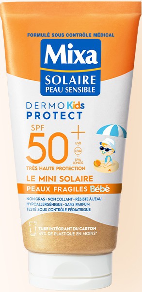 Mixa Lait Solaire Peaux Fragiles Enfants SPF50+