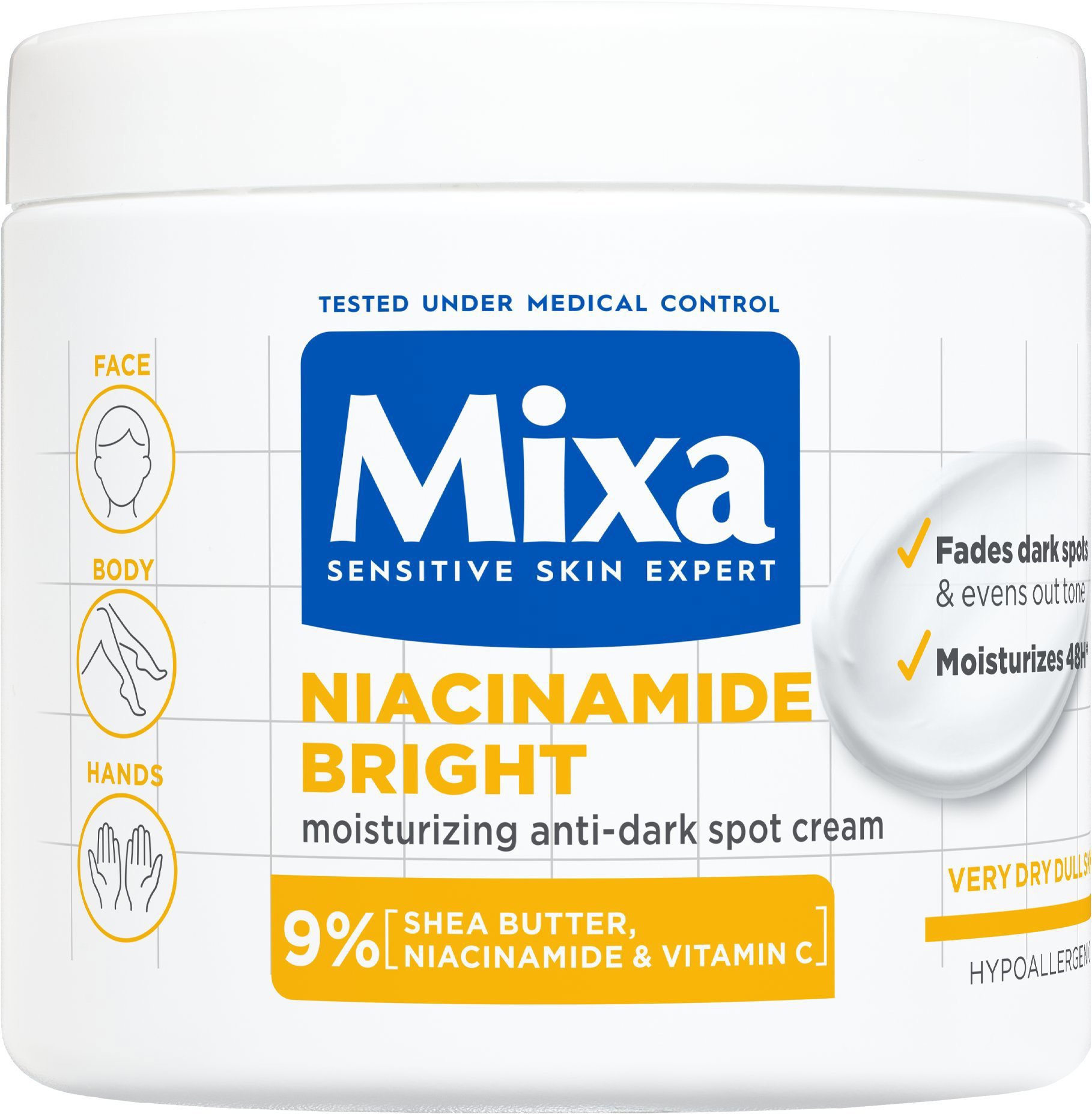 Mixa Niacinamide Bright Moisturizing Anti-dark Spot Cream