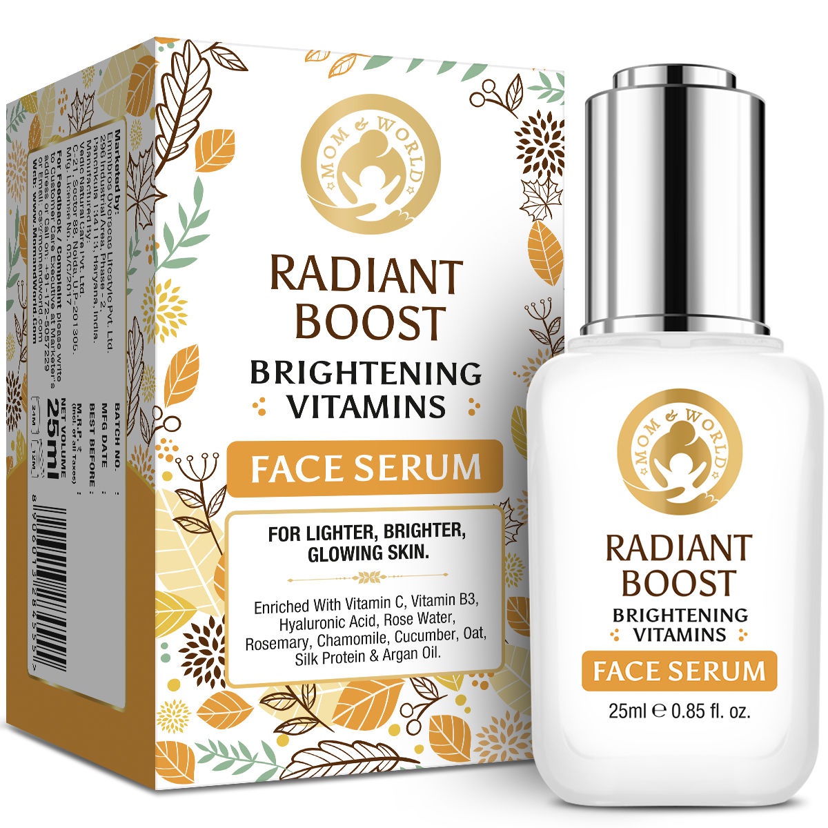 Mom and World Radiant Boost Brightening Vitamins Face Serum
