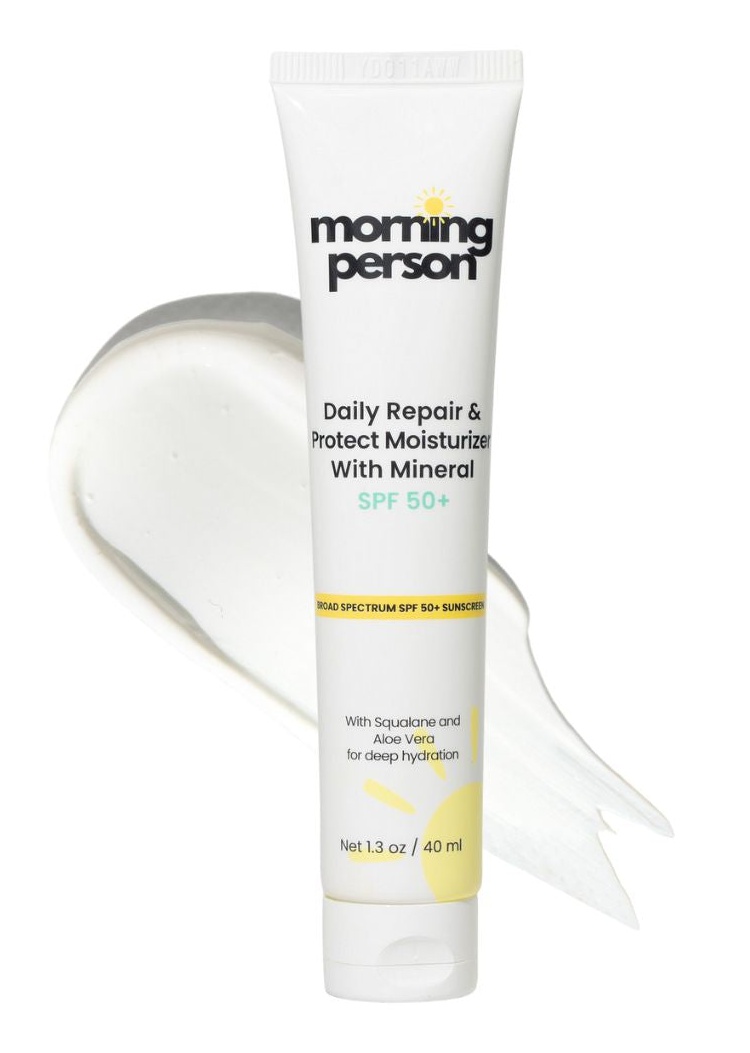 Morning Person Beauty Daily Repair & Protect Moisturizer With Mineral SPF 50+