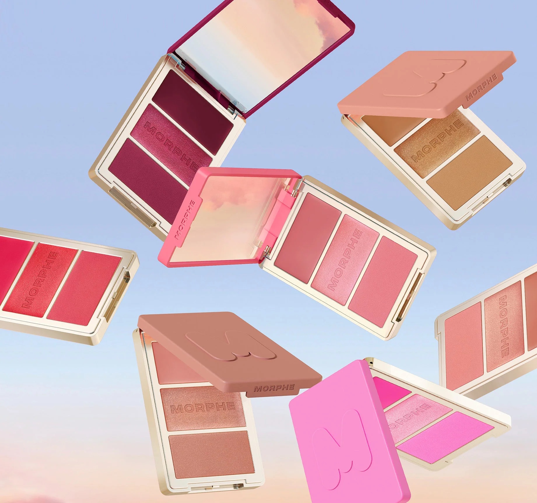 Morphe Cheek Thrills Multi-finish Blush Face Trio