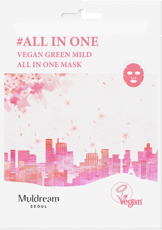 Muldream Seoul Vegan Green Mild All In One Mask