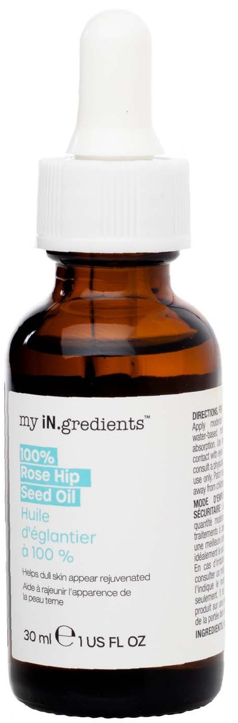 My in. gredients 100% Rosehip Seed Oil