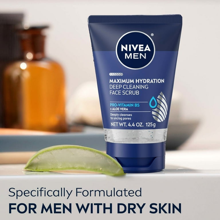 NIVEA MEN Maximum Hydration Deep Cleaning Exfoliating Face Scrub