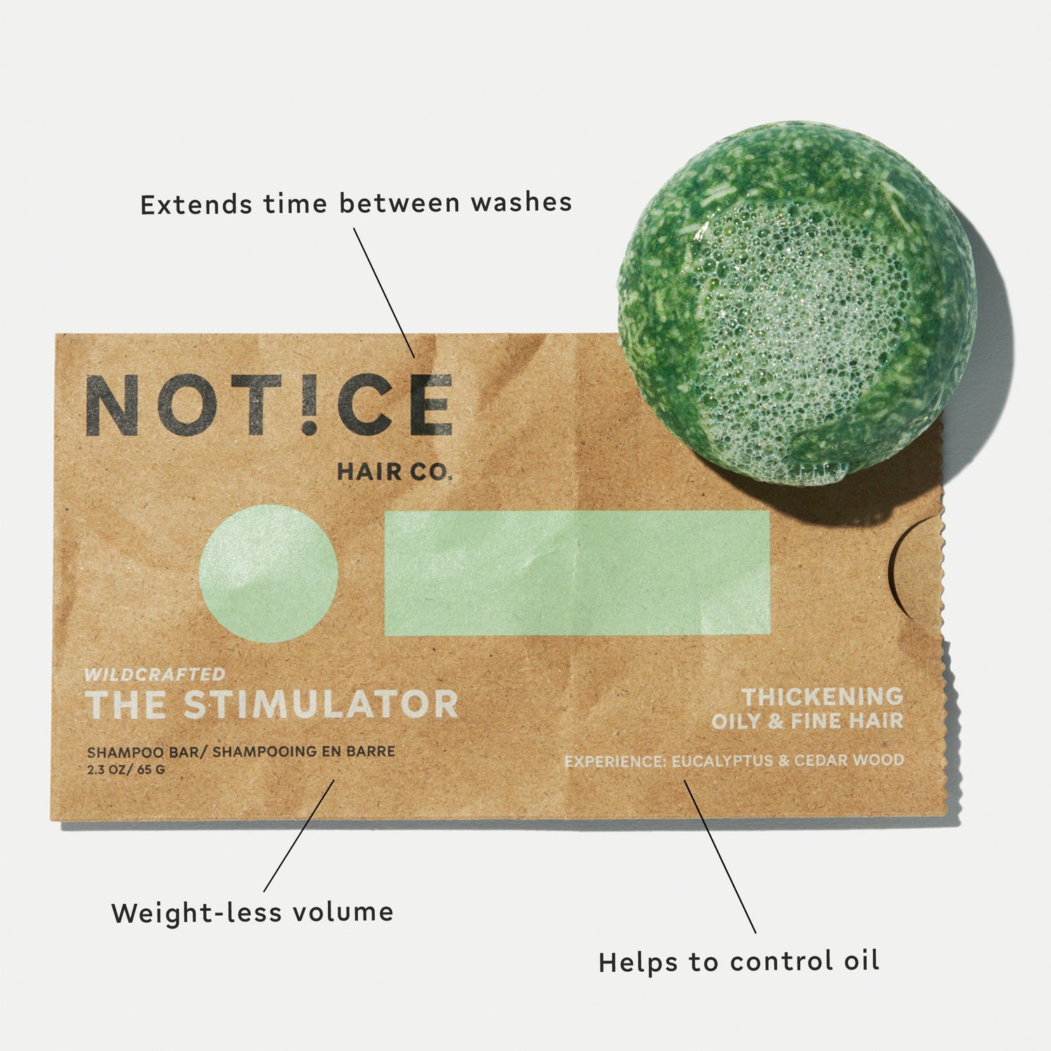 NOTICE Hair Co. Stimulator Shampoo Bar
