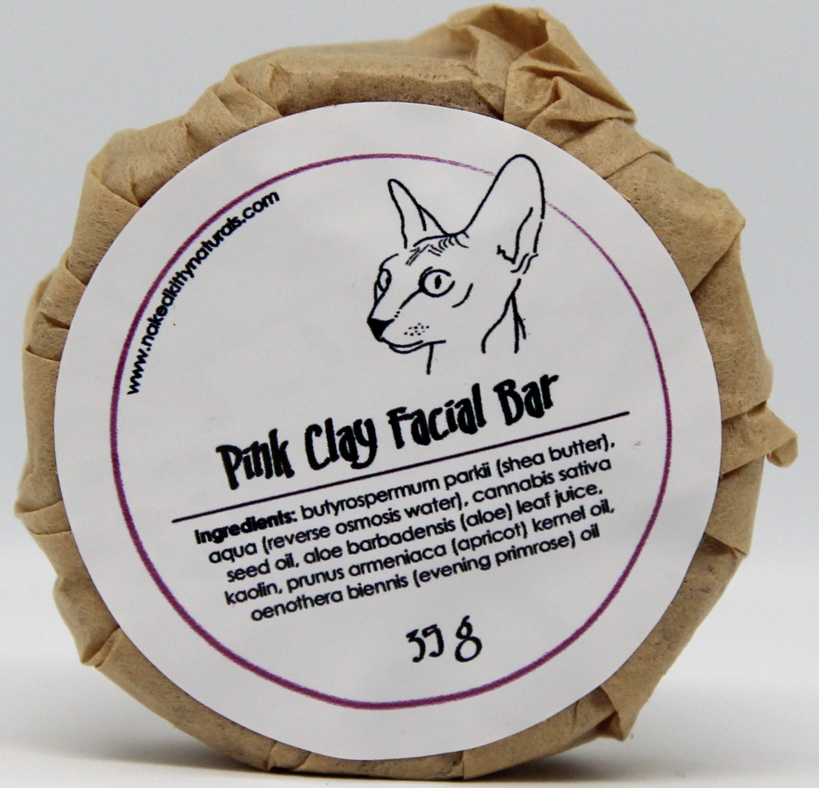 Naked Kitty Pink Clay Facial Bar