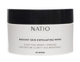 Natio Radiant Skin Exfoliating Wipes - 30 Wipes