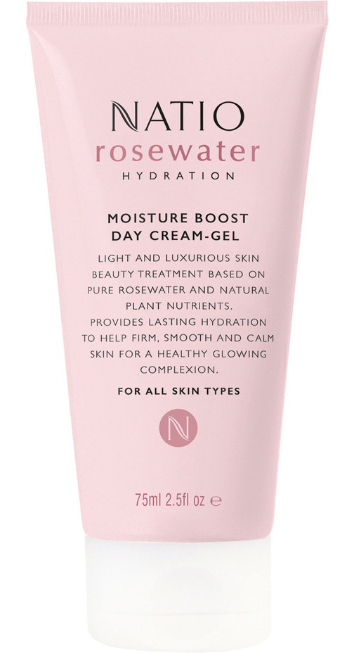 Natio Rosewater Hydration Moisture Boost Day Cream-gel