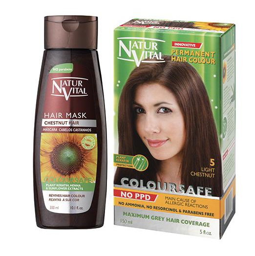 Natur Vital Coloursafe Chesnut Hair Mask