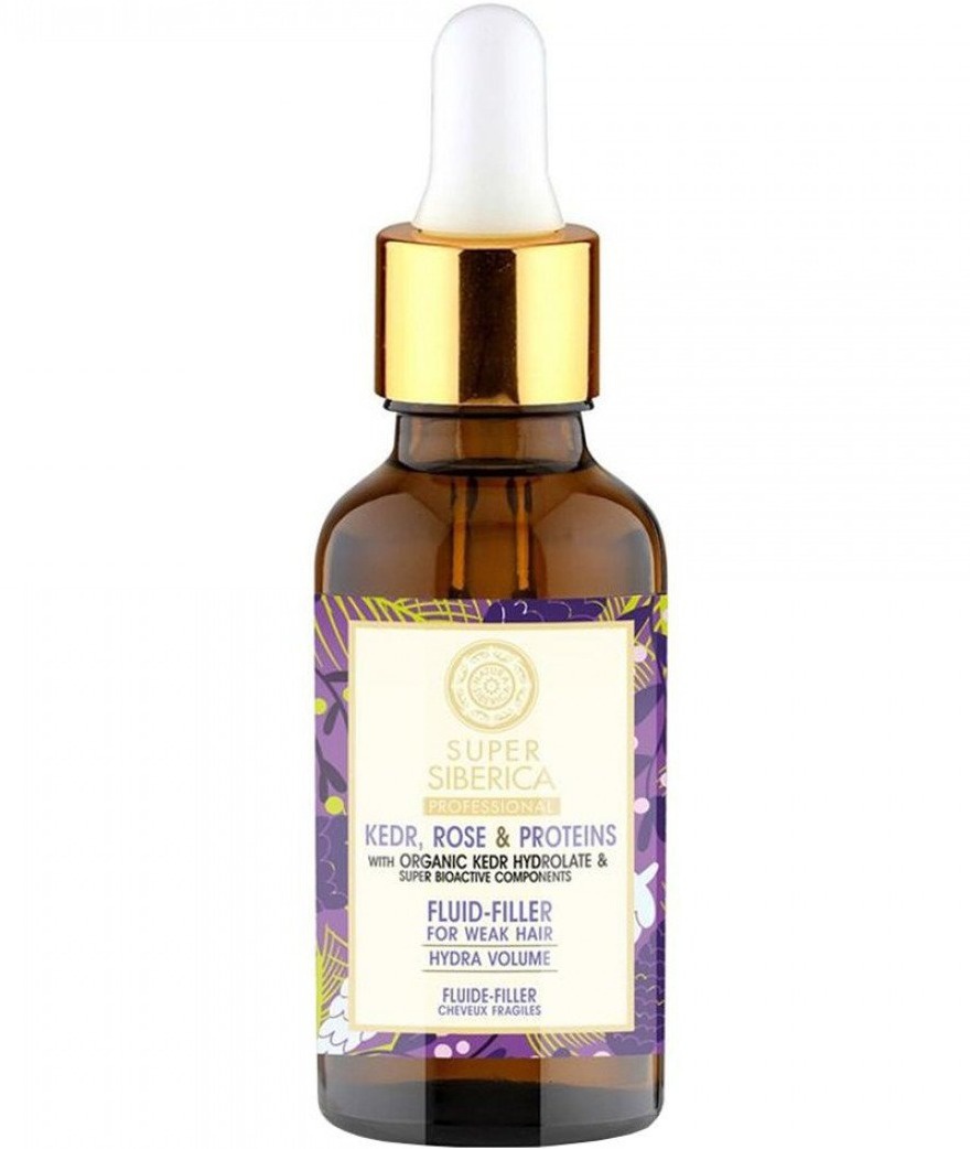 Natura Siberica Super Siberica Kedr, Rose & Proteins Fluid-Filler For Weak Hair
