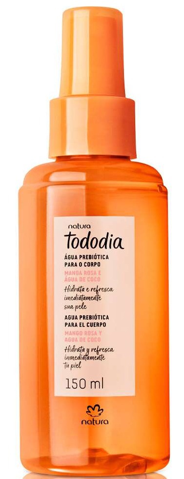 Natura Tododia Agua Prebiotica Para El Cuerpo Mango Rosa Y Agua De Coco