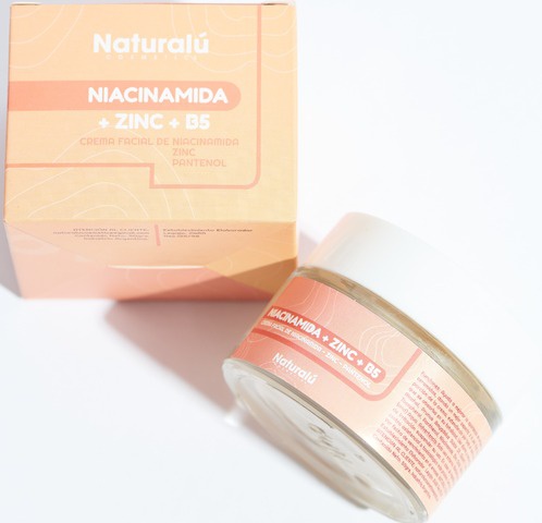 Naturalú Cosmetics Crema Facial De Niacinamida 4%, Zinc 2% Y Pantenol 2%