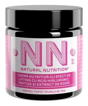 Natural Nutrition Cosmetics Nourishing Cream Lifting Effect With Hyaluronic Acid, Peptides And Pomegranate Extract