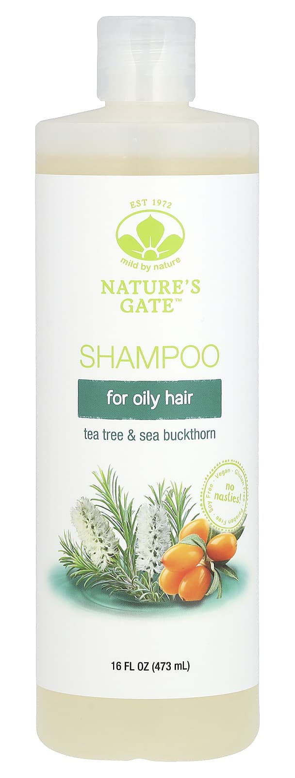 Nature's Gate Tea Tree & Sea Buckthorn Shampoo For Oily Hair