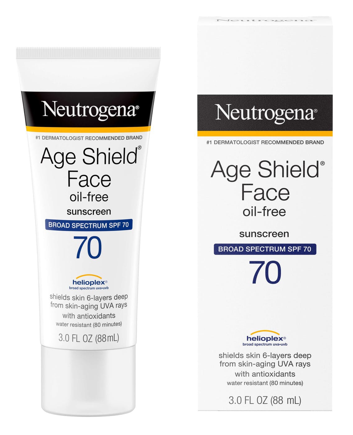 Neutrogena Age Shield Anti-Oxidant Face Lotion Sunscreen Broad Spectrum Spf 70