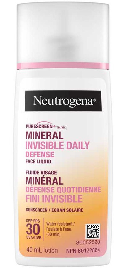 Neutrogena Mineral Invisible Daily Defense Face Liquid SPF 30