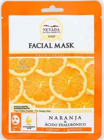 Nevada Natural Products Facial Mask Orange & Hyaluronic Acid