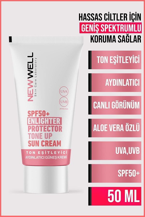New Well SPF+50 Enlighter Protector Tone Up Sun Cream