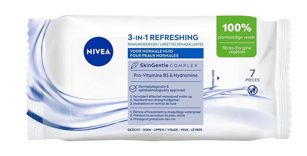 Nivea 3-in-1 Verfrissende Reinigingsdoekjes