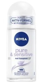 Nivea Antitranspirant Deo Roll-on Pure & Sensitive