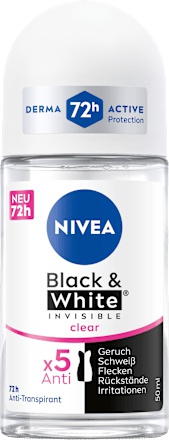 Nivea Black & White Invisible Clear 72h Anti-transpirant