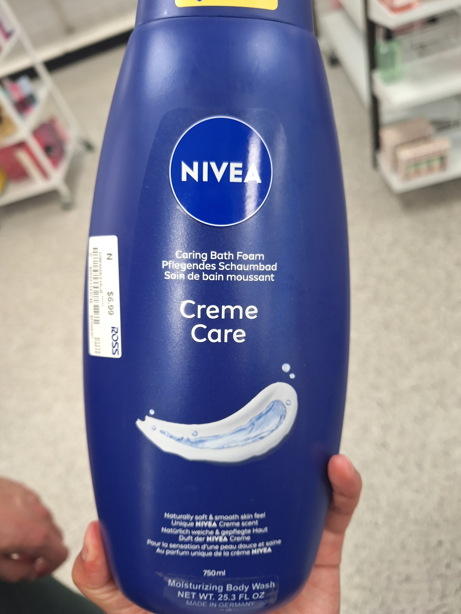 Nivea Caring Bath Foam Creme Care