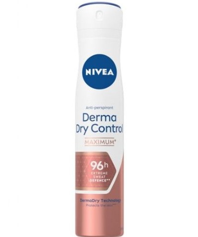 Nivea Derma Dry Control Antiperspirant 96h Deodorant Spray