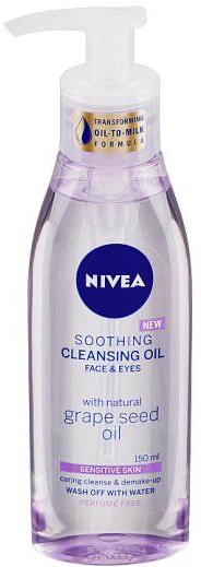Nivea Soothing Cleansing Oil Face And Eyes Grape Seed Oil