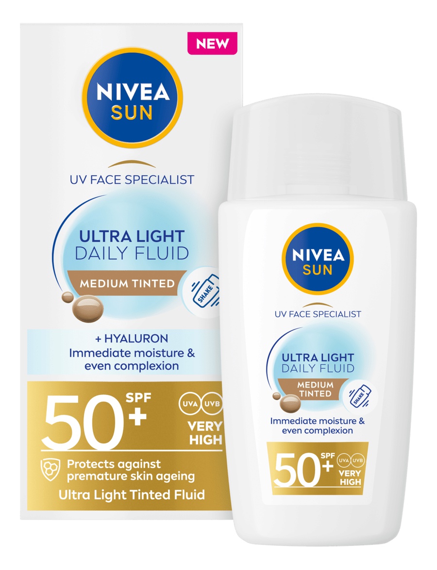 Nivea Sun Ultra Light Daily Fluid Lightly Tinted SPF50