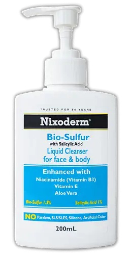 Nixoderm Bio-sulfur Face & Body Liquid Cleanser
