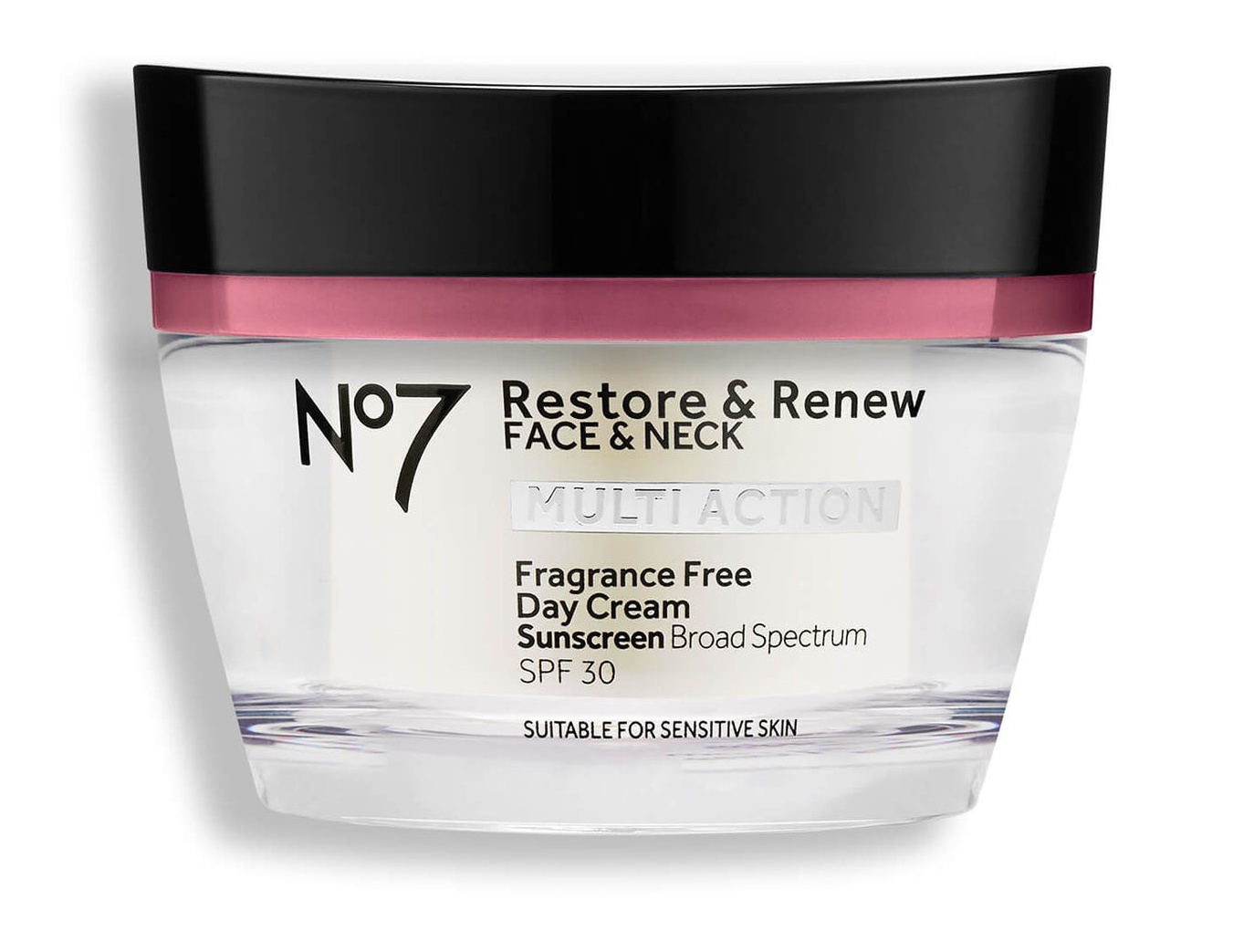 No7 Laboratories Restore & Renew Face & Neck Multi Action Fragrance Free Day Cream