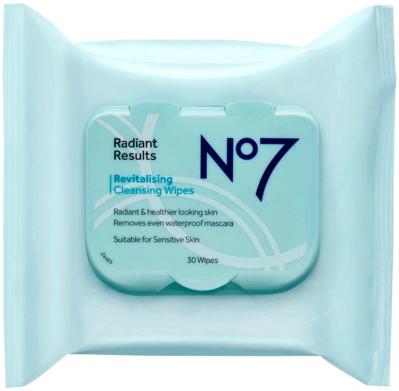 No7 Radiant Results Revitalising Cleansing Wipes