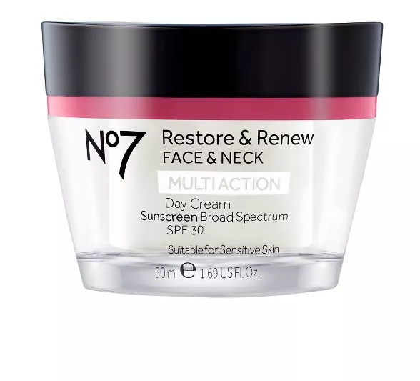 No7 Restore & Renew Face & Neck Multi Action Day Cream Spf 30