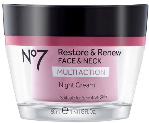No7 Restore & Renew Multi Action Face & Neck Night Cream