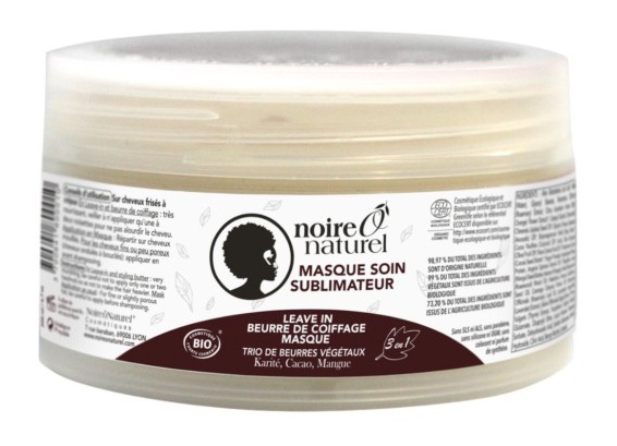 Noire o naturel Masque Soin Sublimateur Bio 3en1