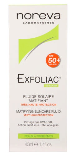 Noreva Exfoliac Spf50+ Matifying Suncare Fluid