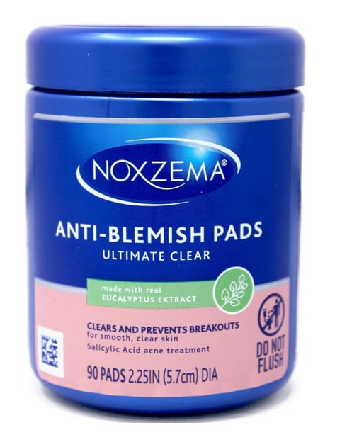 Noxzema Ultimate Clear Anti-blemish Pads With Eucalyptus