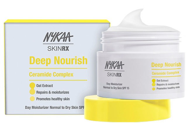 Nykaa SKINRX Ceramide Barrier Repair Deep Nourish Day Moisturizer For Normal To Dry Skin With SPF 15