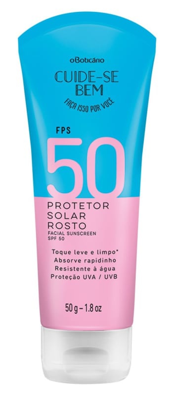 O Boticário Protetor Solar Rosto Cuide-Se Bem