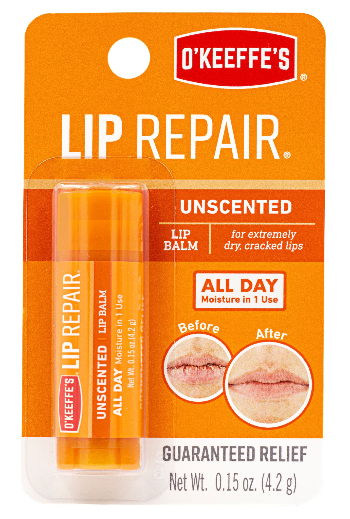 O’Keeffe’s Unscented Lip Repair Lip Balm