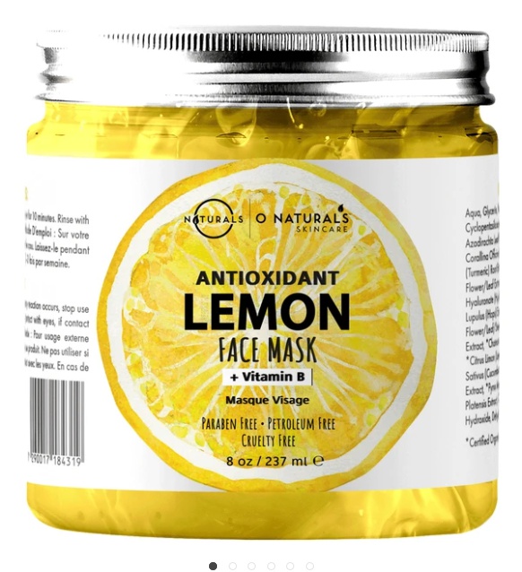 O Naturals Antioxidant Lemon & Vitamin B Gel Face Mask